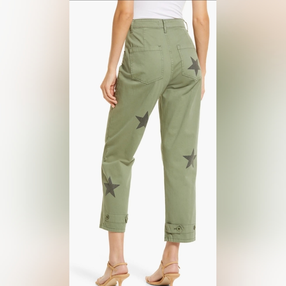Pistola Tammy High Waisted Straight Leg Pants, Royal Honor Cotton Size 24 - Picture 4 of 16